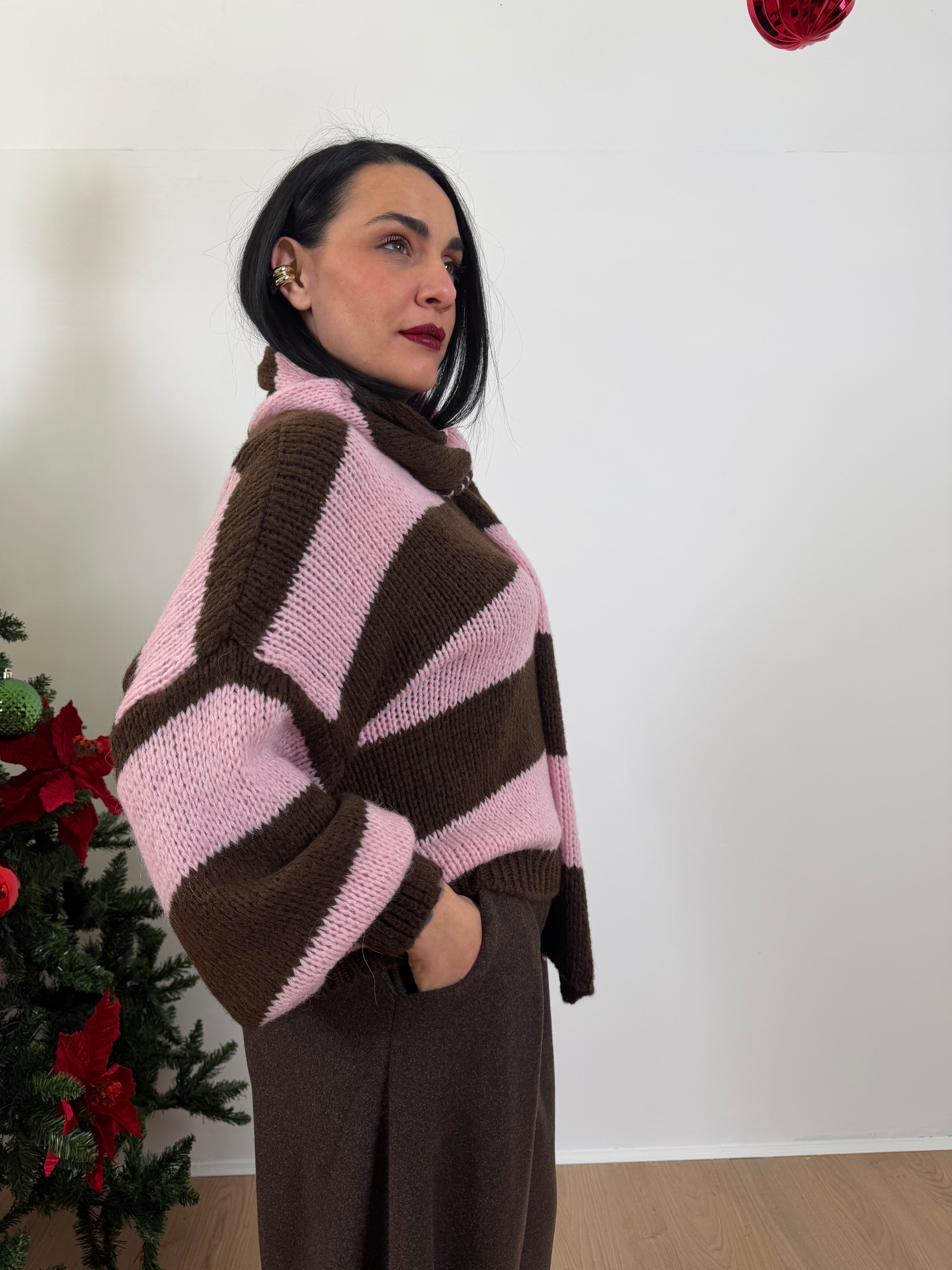 Coquette Maglione e sciarpa ( veste anche curvy)