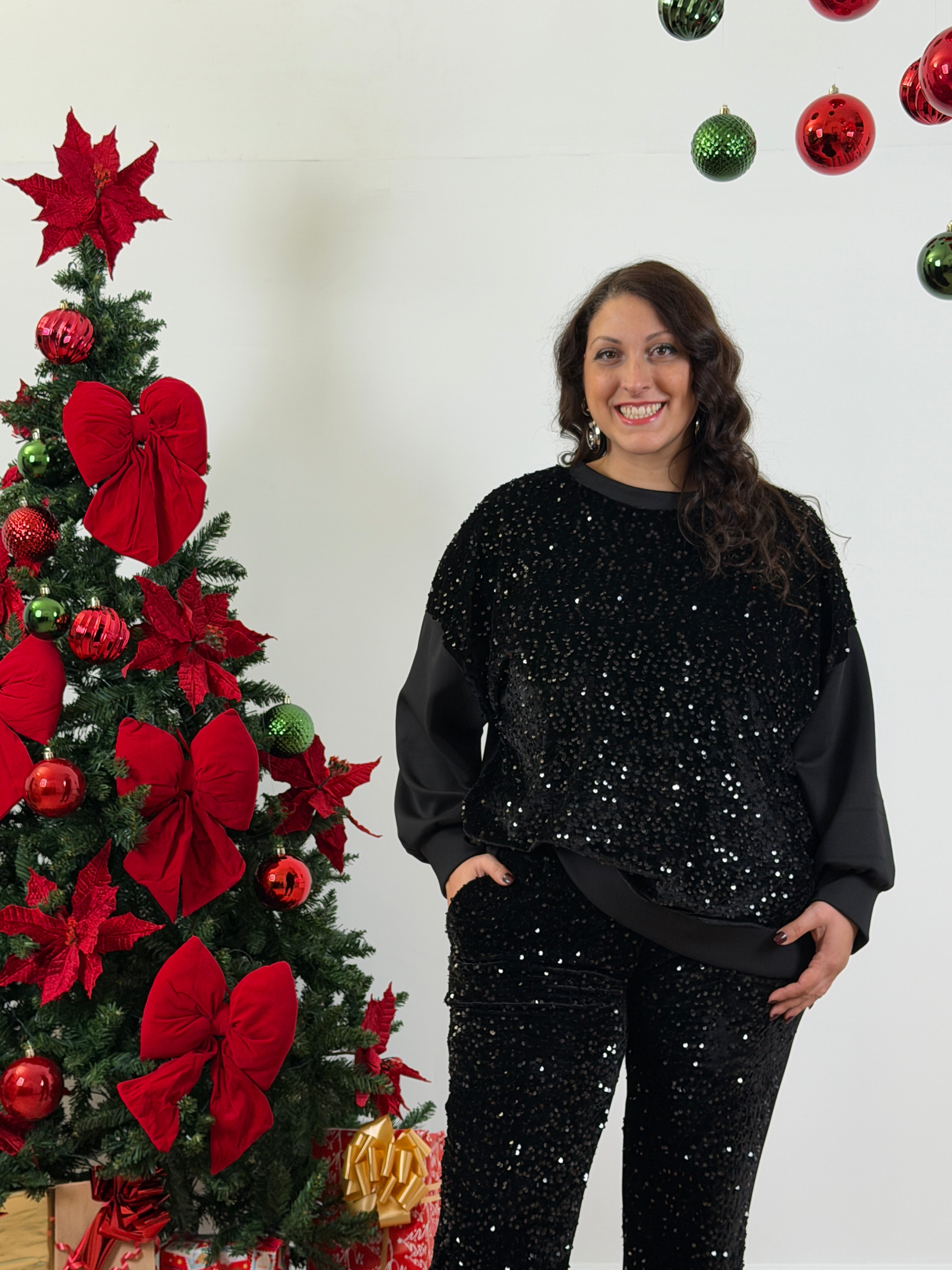 Coordset Cozy Pailettes (veste anche curvy)