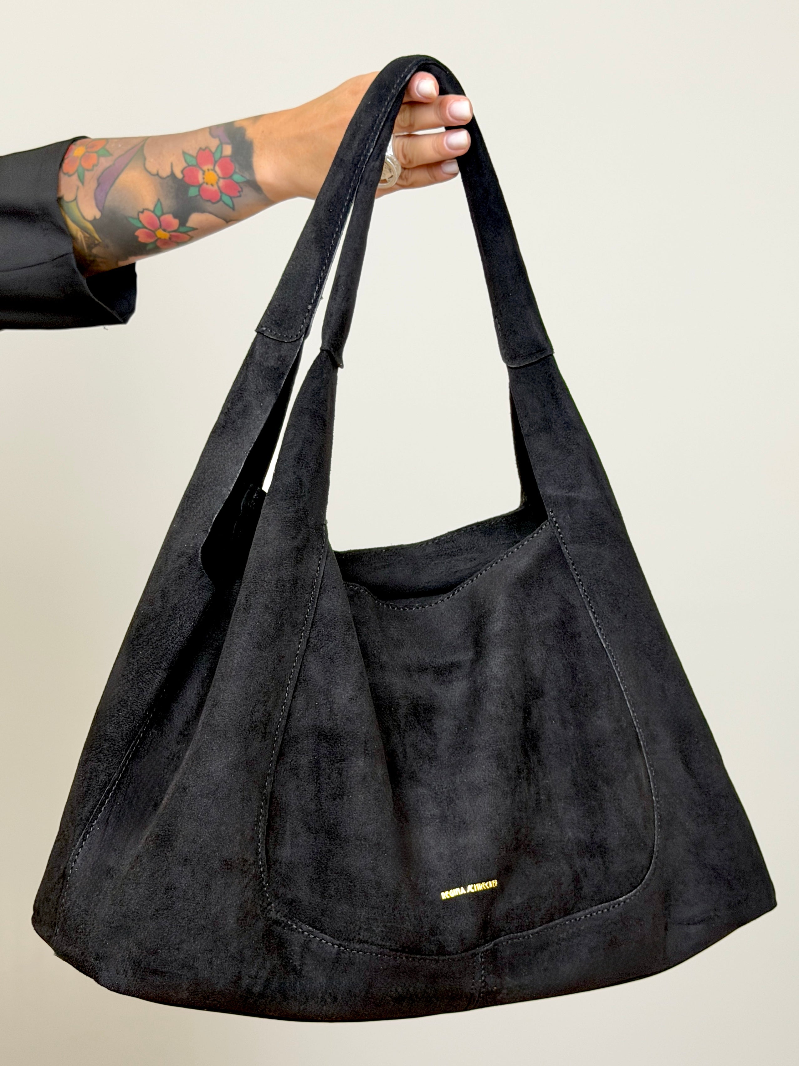 Borsa scamosciata