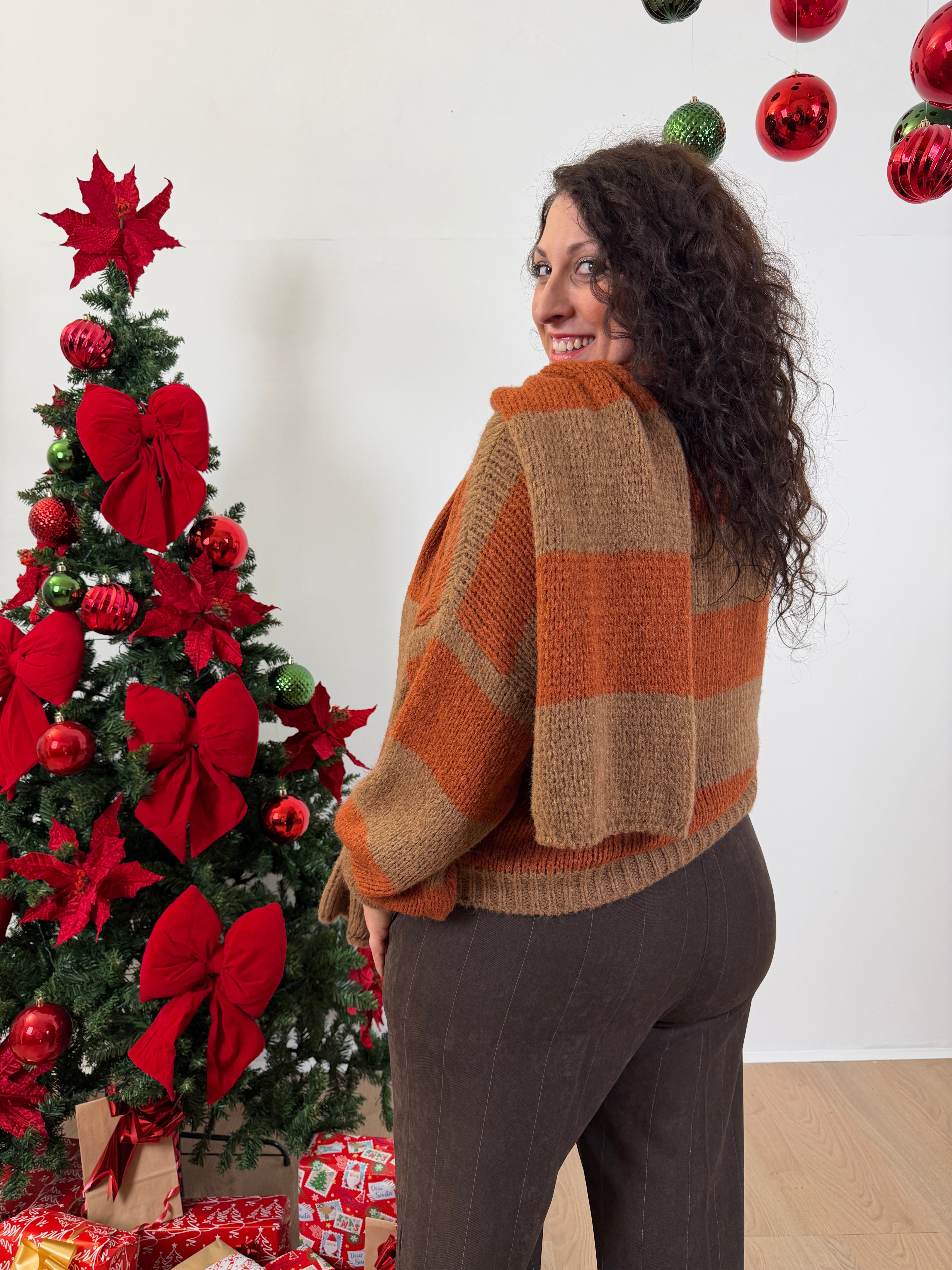 Coquette Maglione e sciarpa ( veste anche curvy)