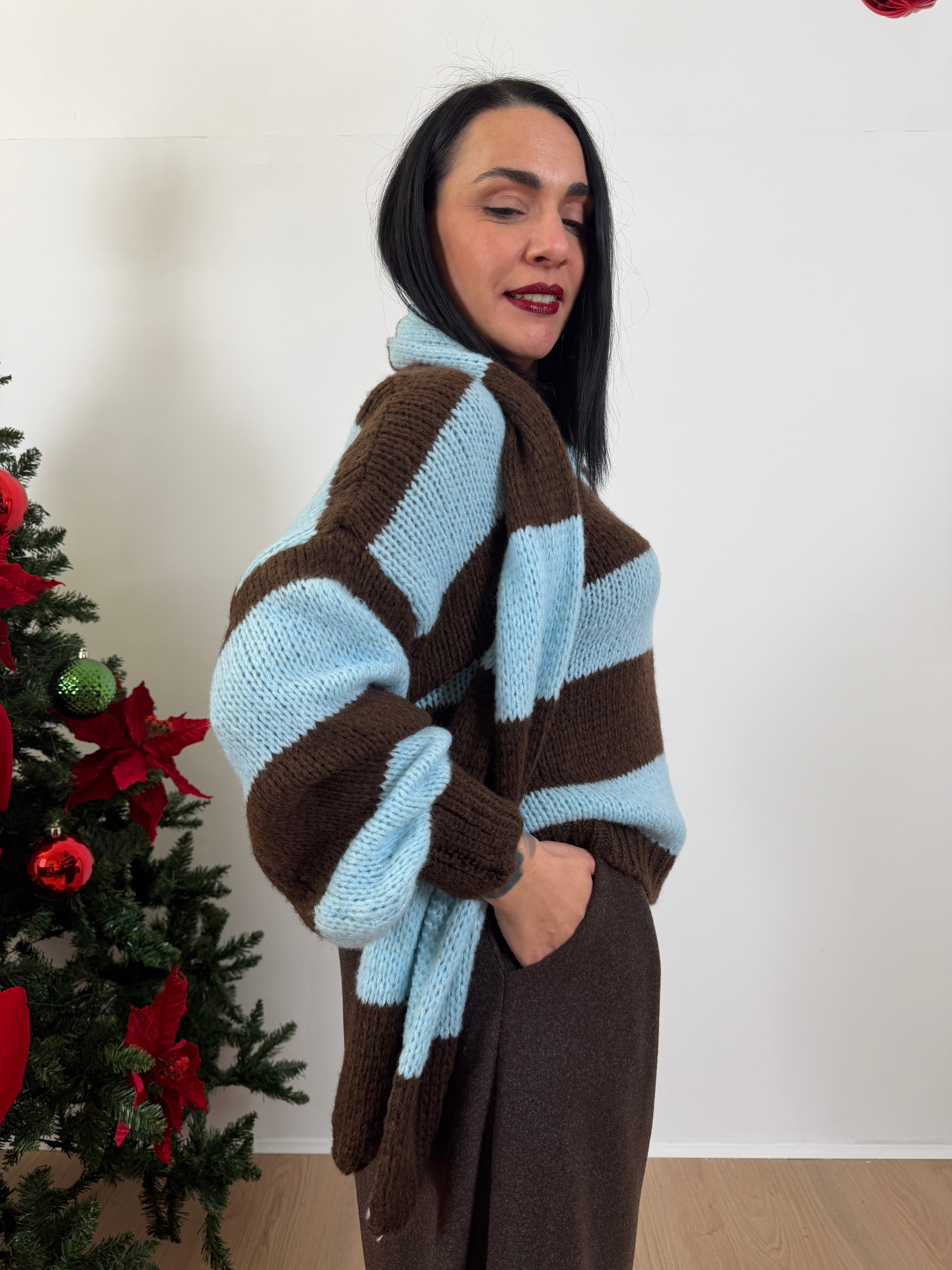 Coquette Maglione e sciarpa ( veste anche curvy)