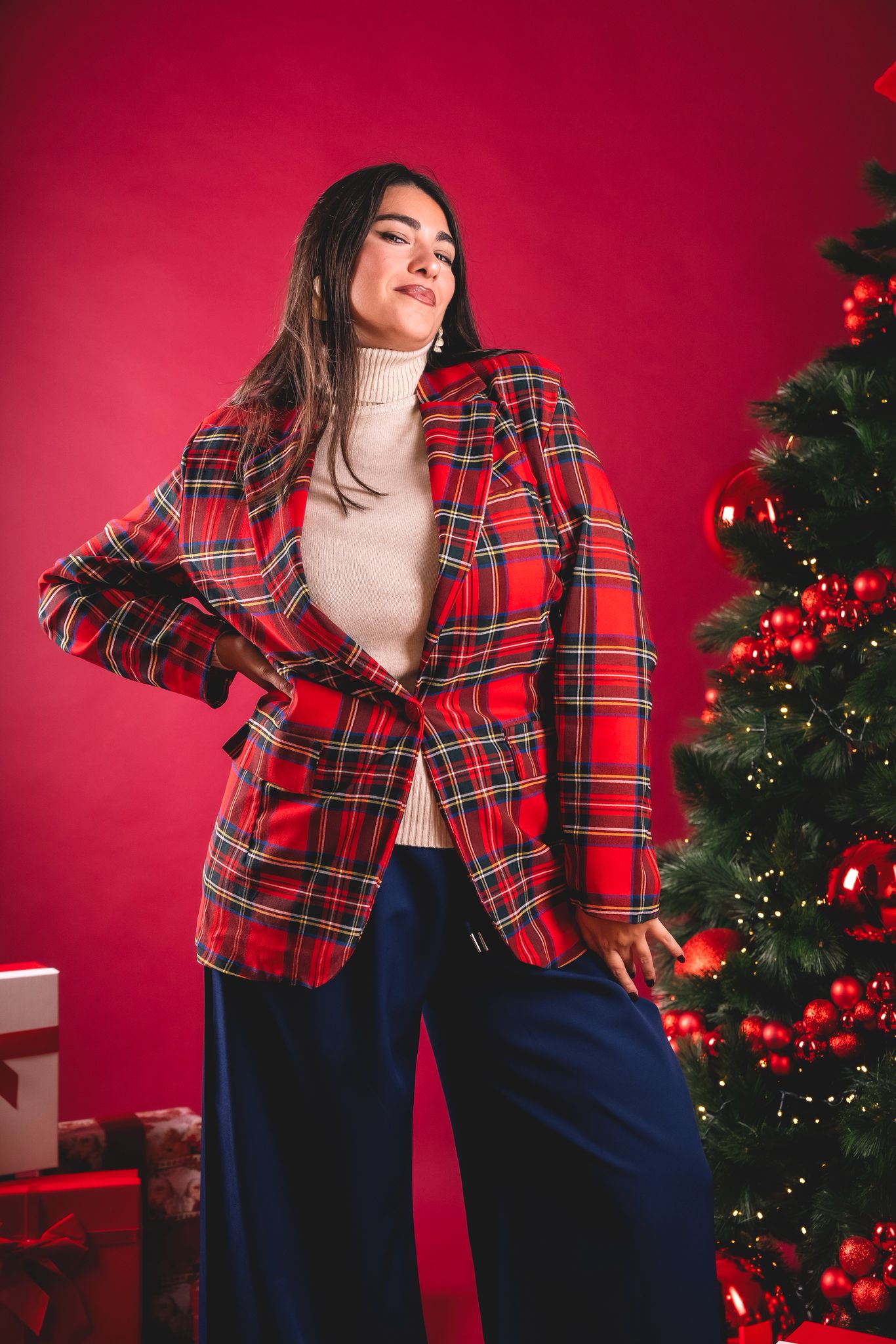 Blazer Tartan (veste anche curvy)