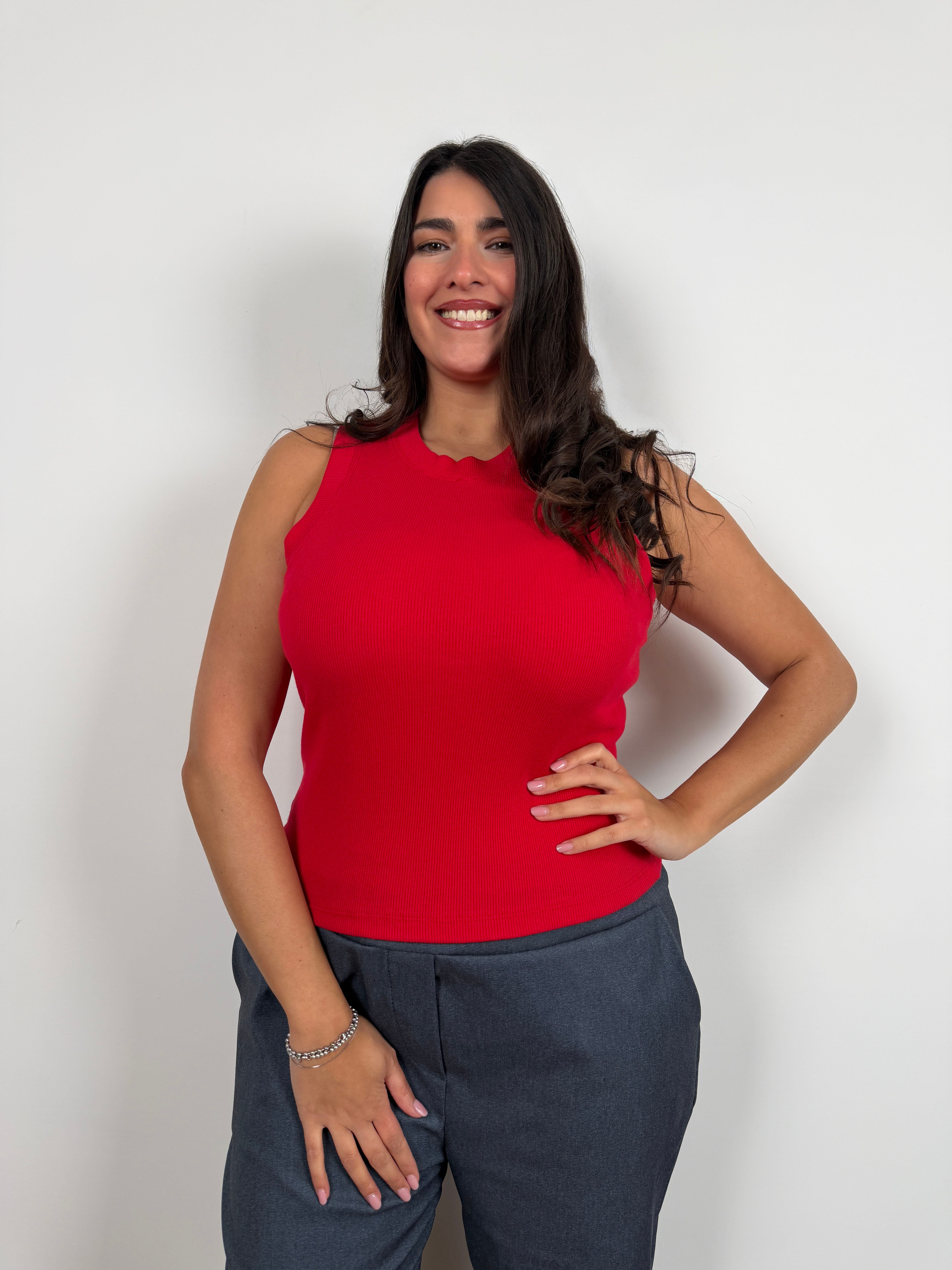 Canotta basic (veste anche curvy)