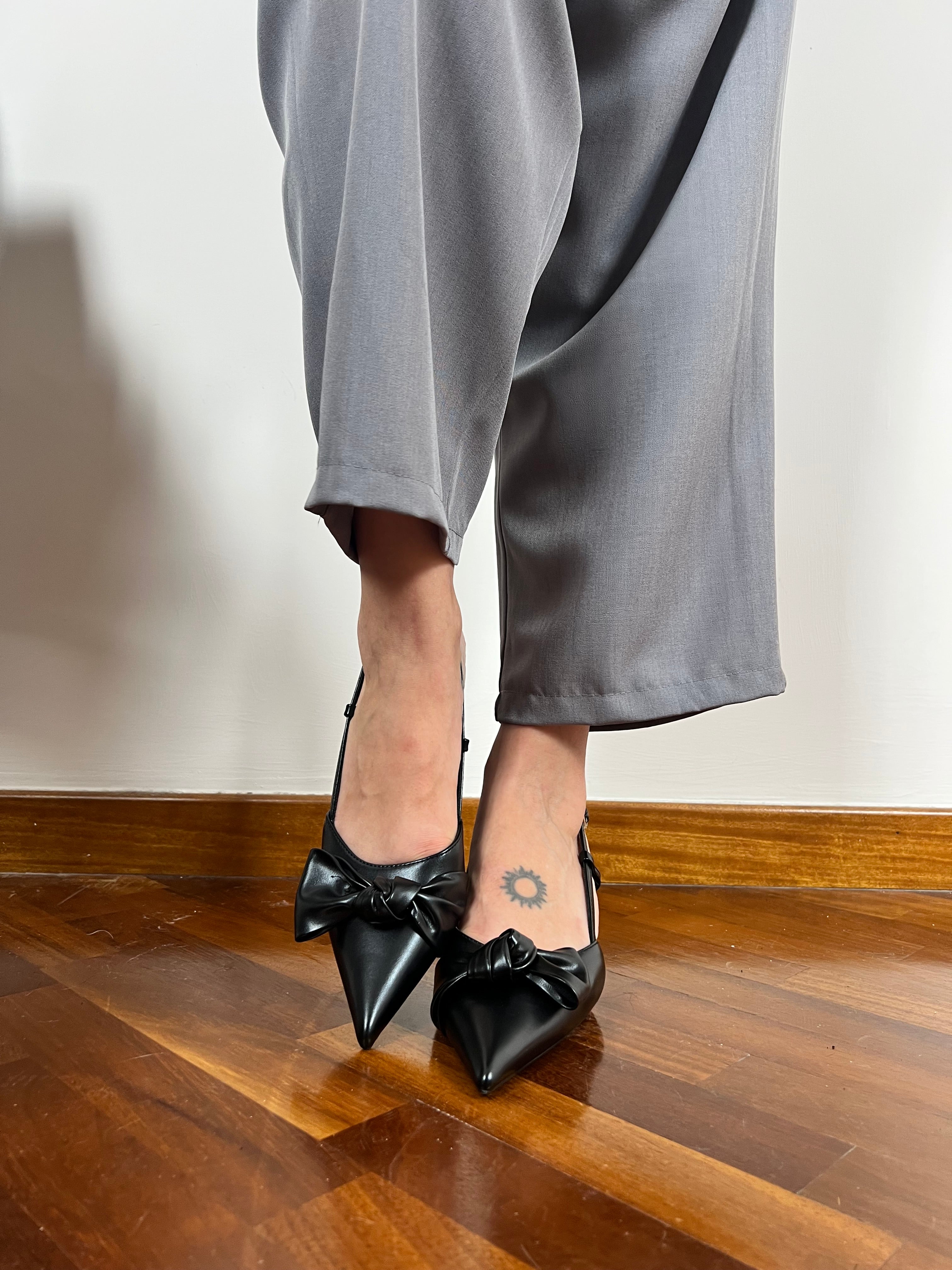 slingback shelly black