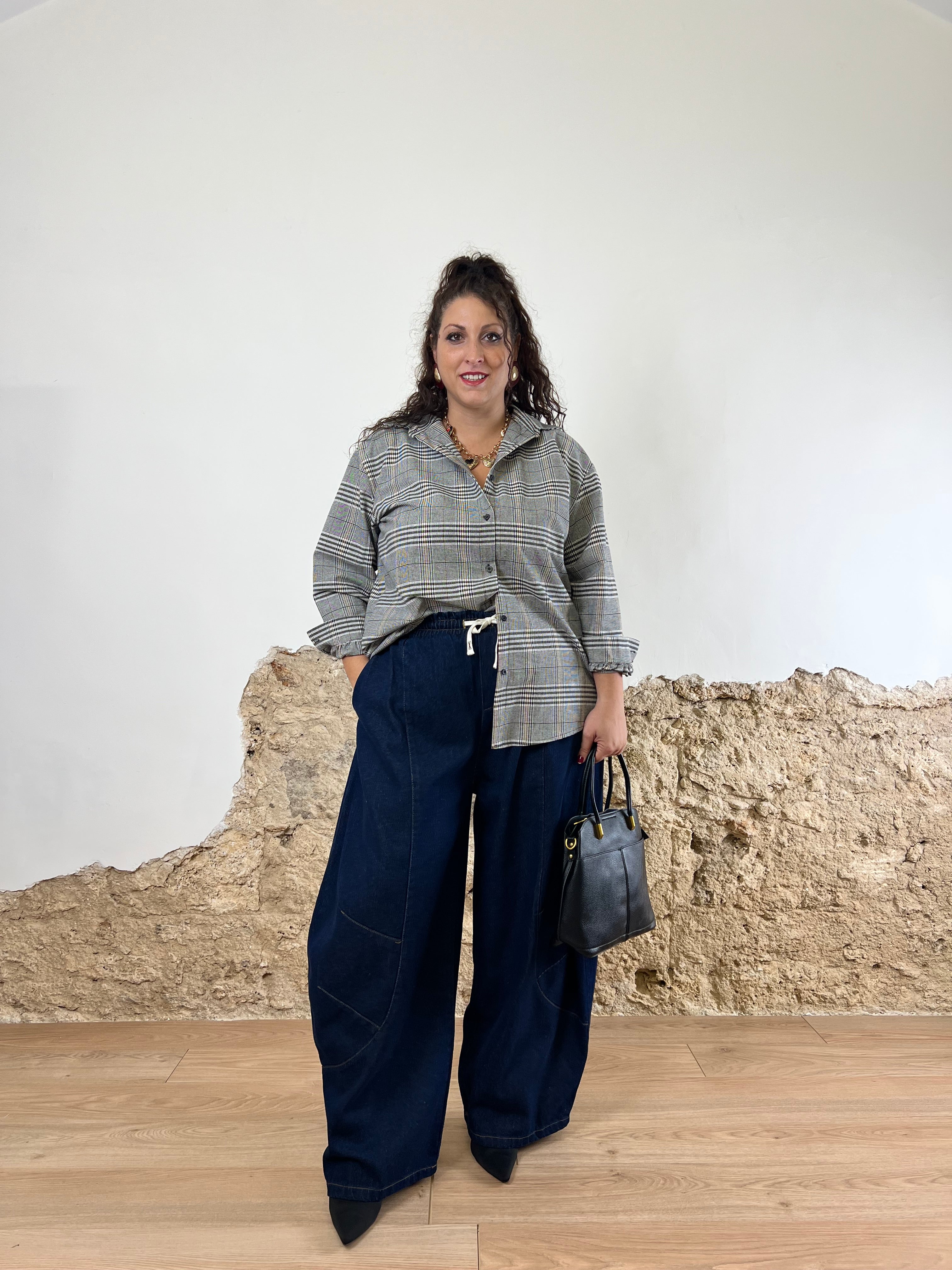 Denim Chadia balloon (veste anche curvy)