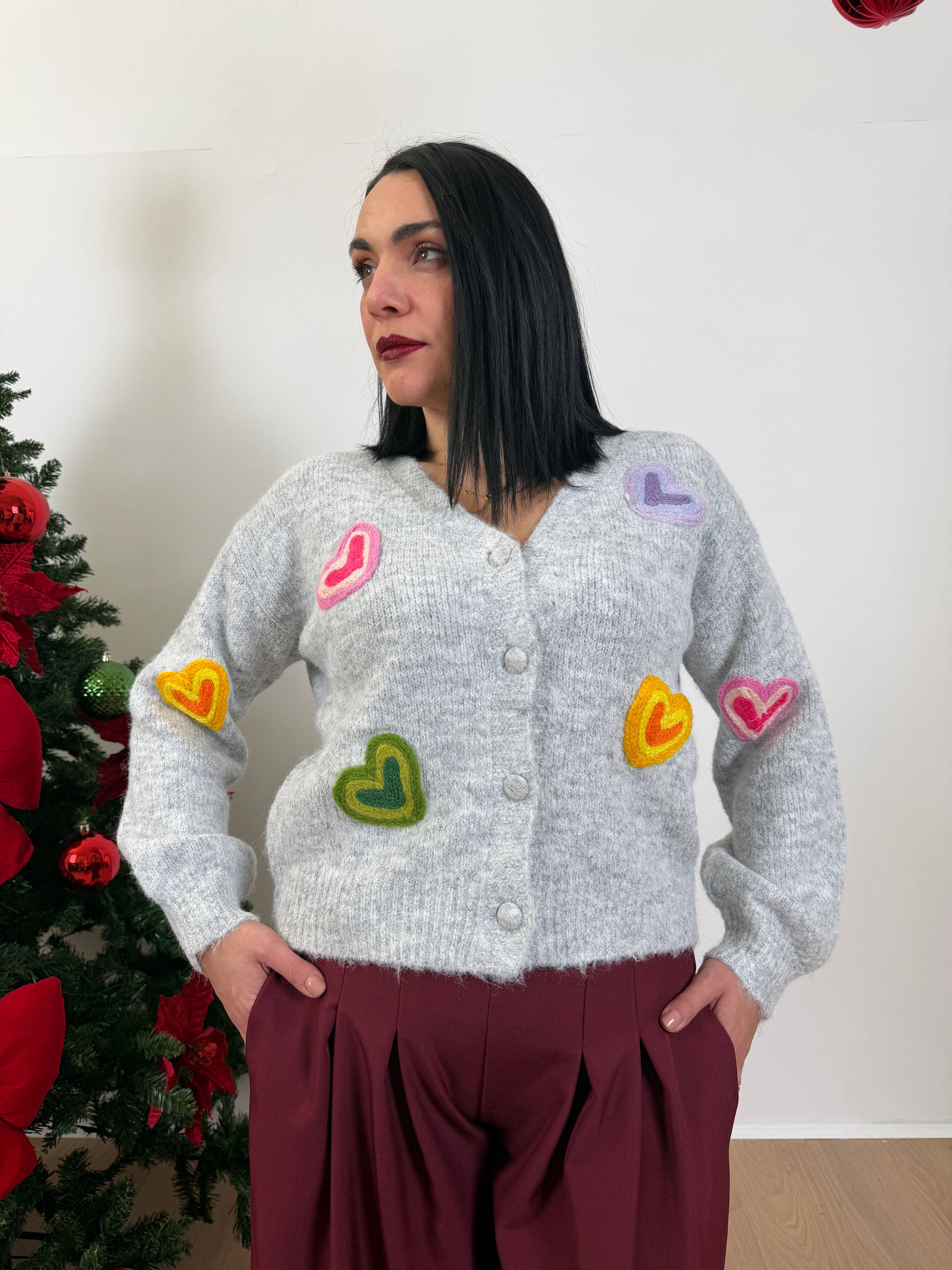 Cardigan Cuoricini 💕 (veste anche curvy)