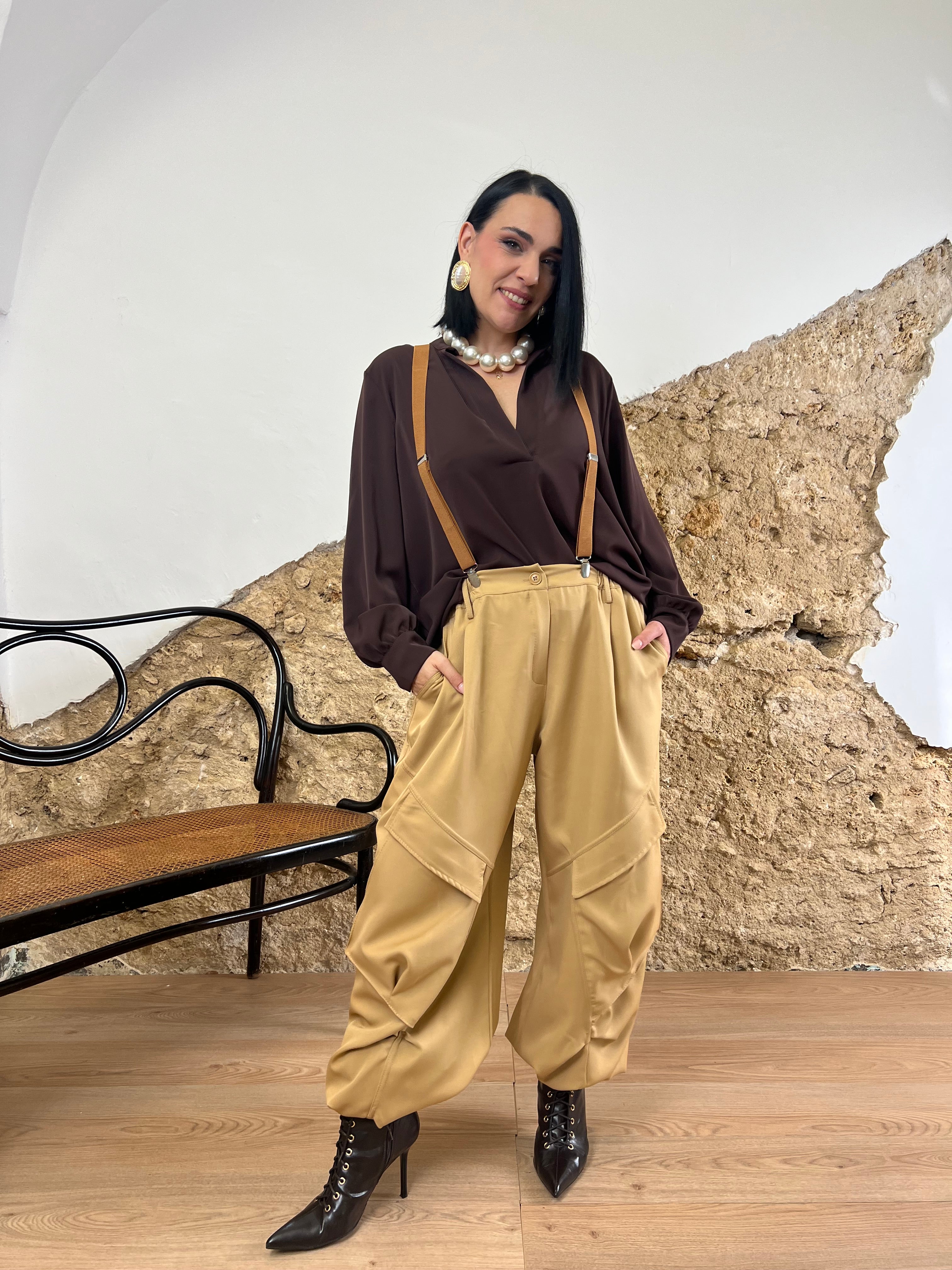 pantalone cargo-love (veste anche curvy)