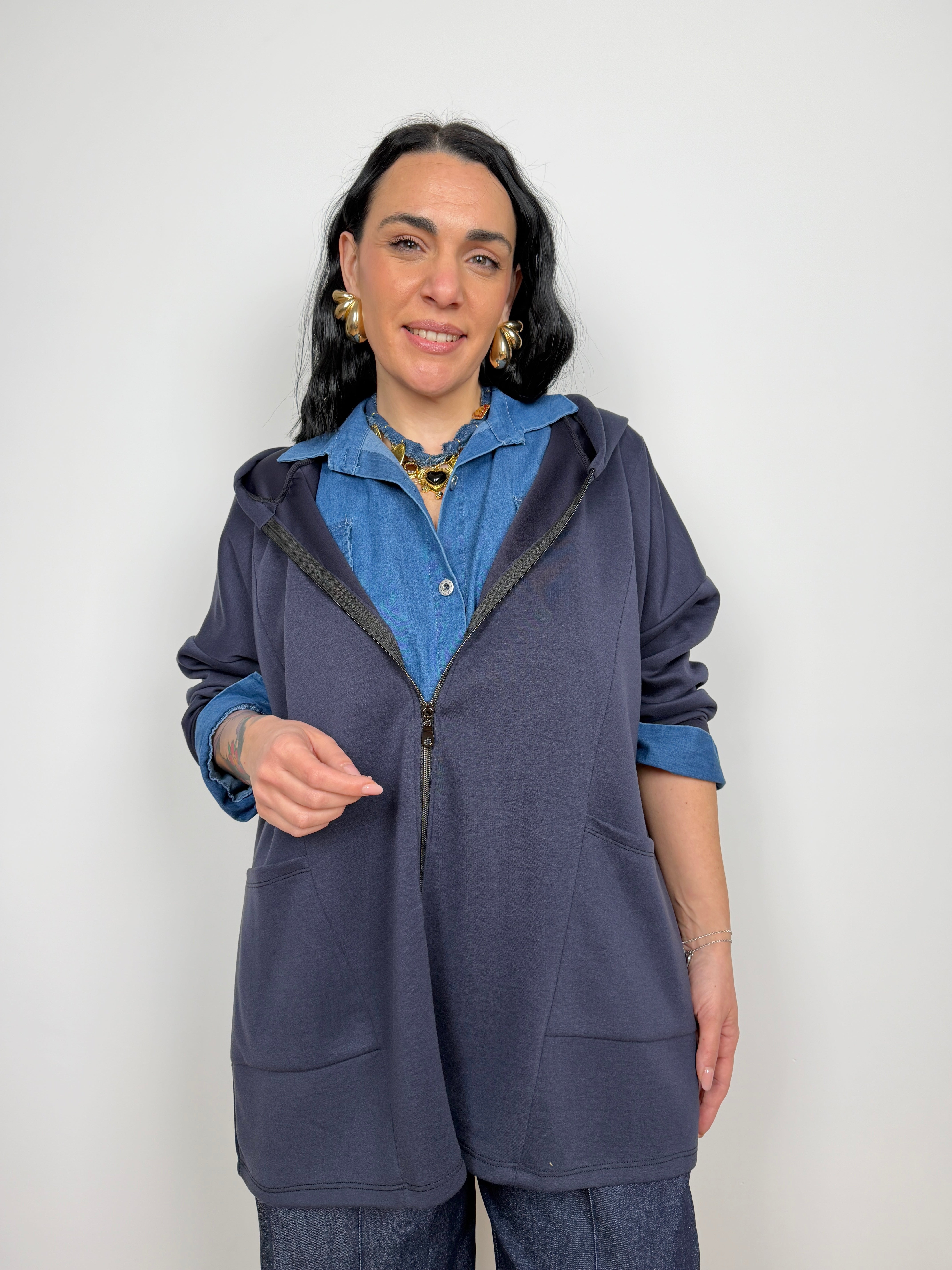 Felpa Nicla (veste anche curvy)