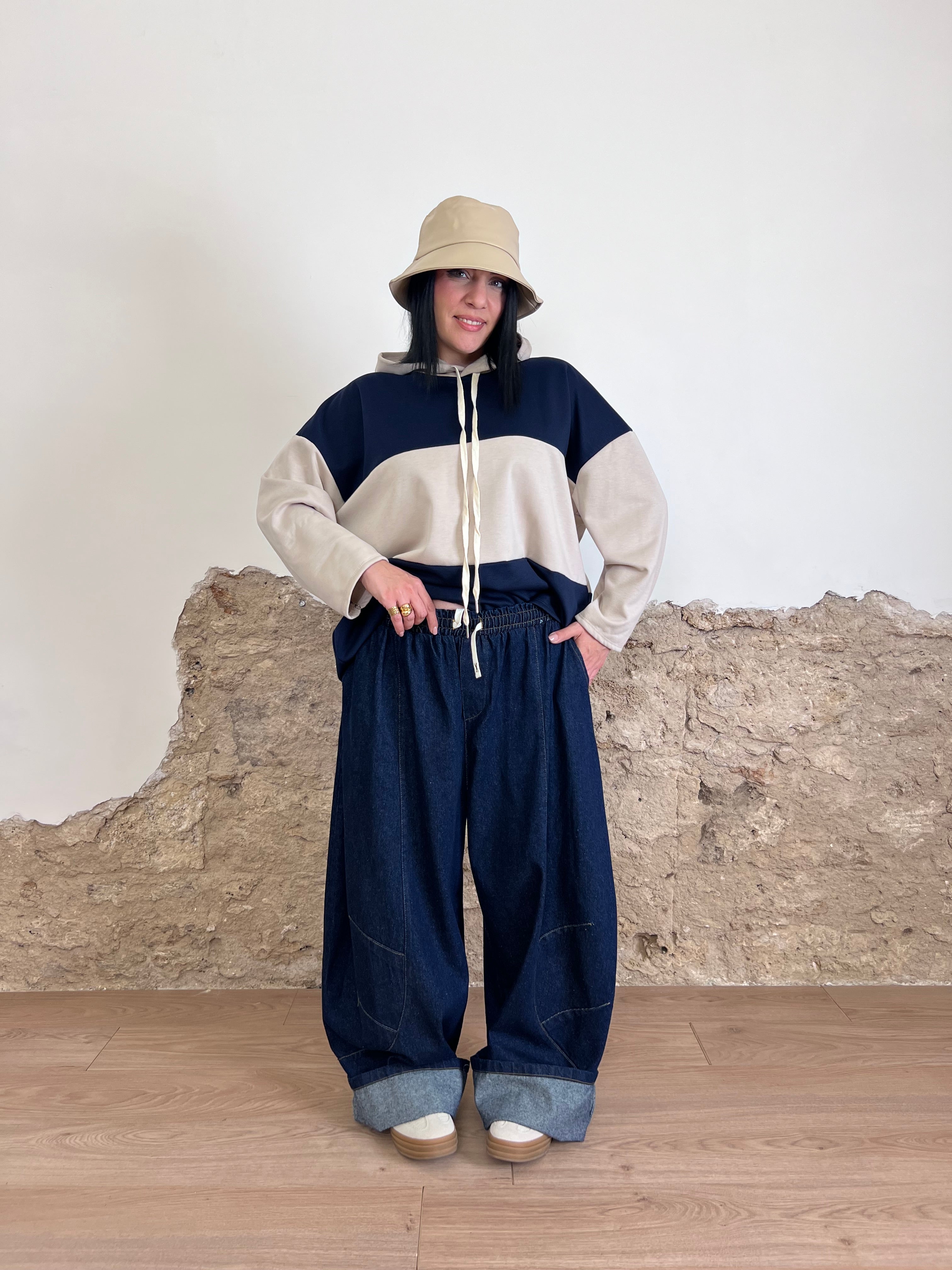 Felpa Basic D. (veste anche curvy)